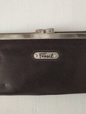 Fossil Brown Leather Bifold Wallet